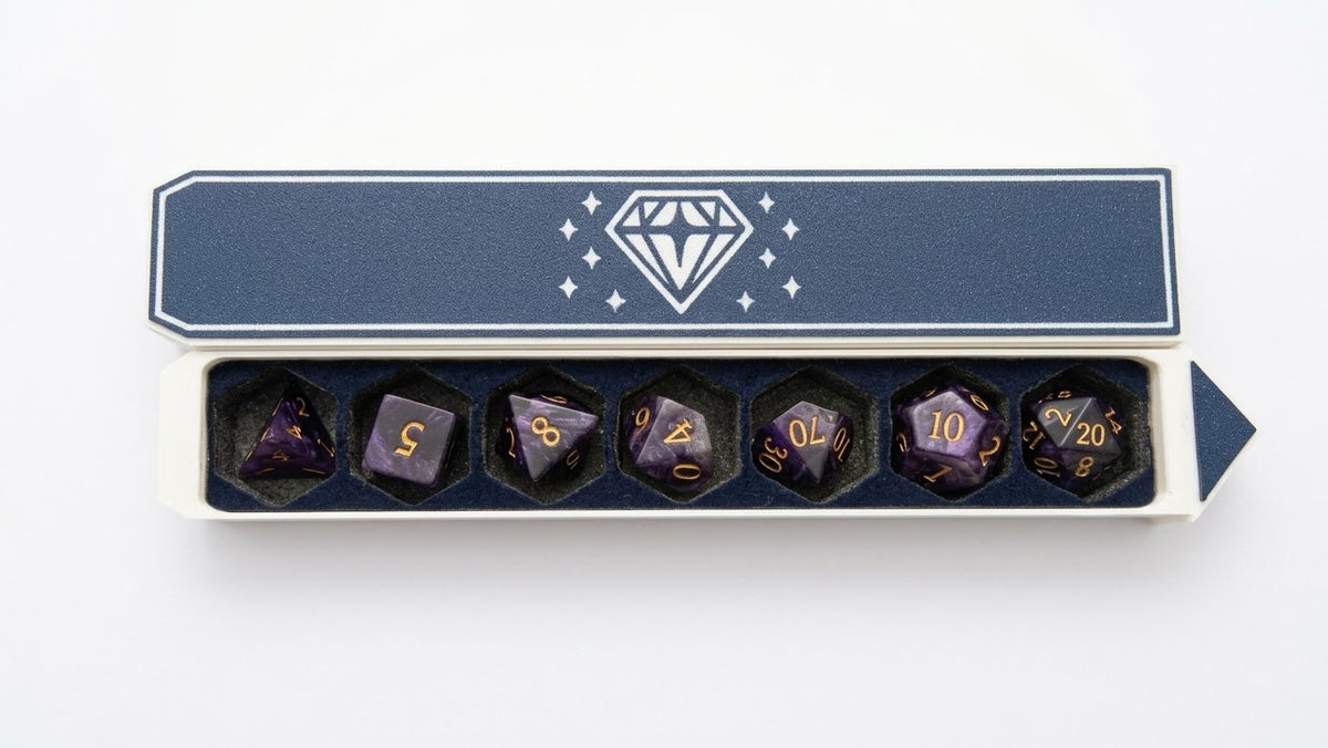 Amethyst 7 Dice set