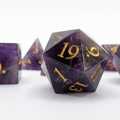 Amethyst 7 Dice set